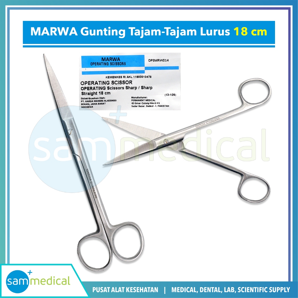 

MARWA Gunting TA/TA (Tajam Tajam) Lurus