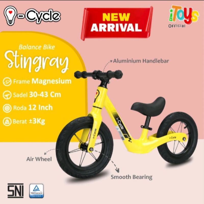 PUSHBIKE BALANCE ICYCLE SGINGRAY SEPEDA KESEIMBANGAN 12IN