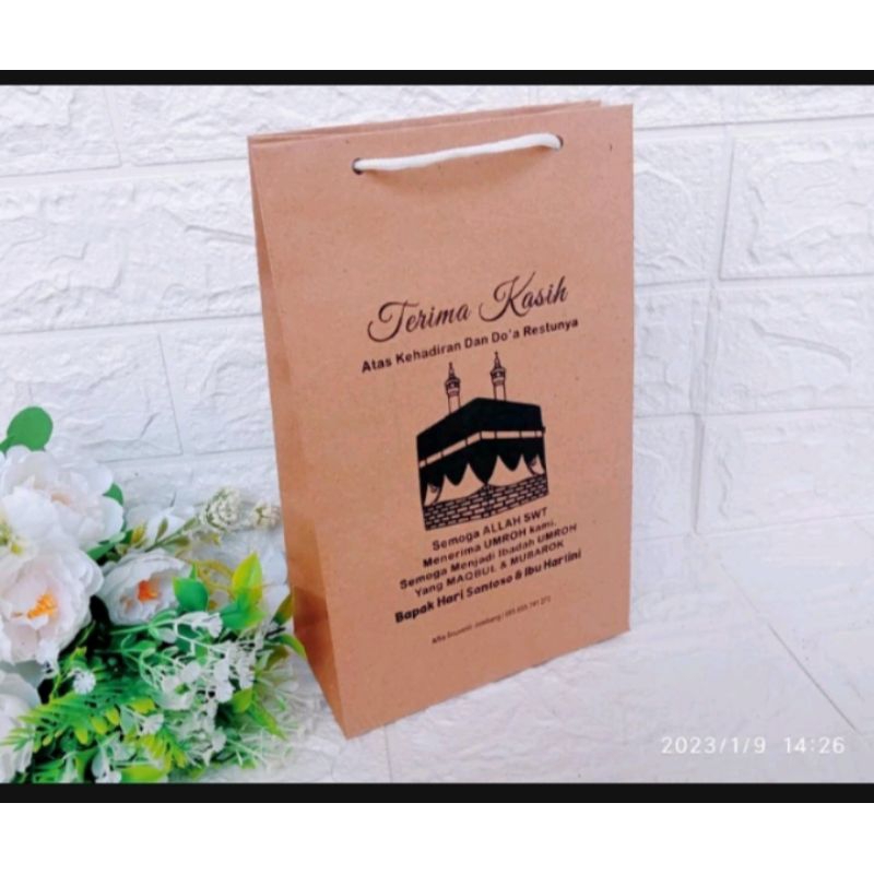 

paperbag + sablon UK 15×8×22