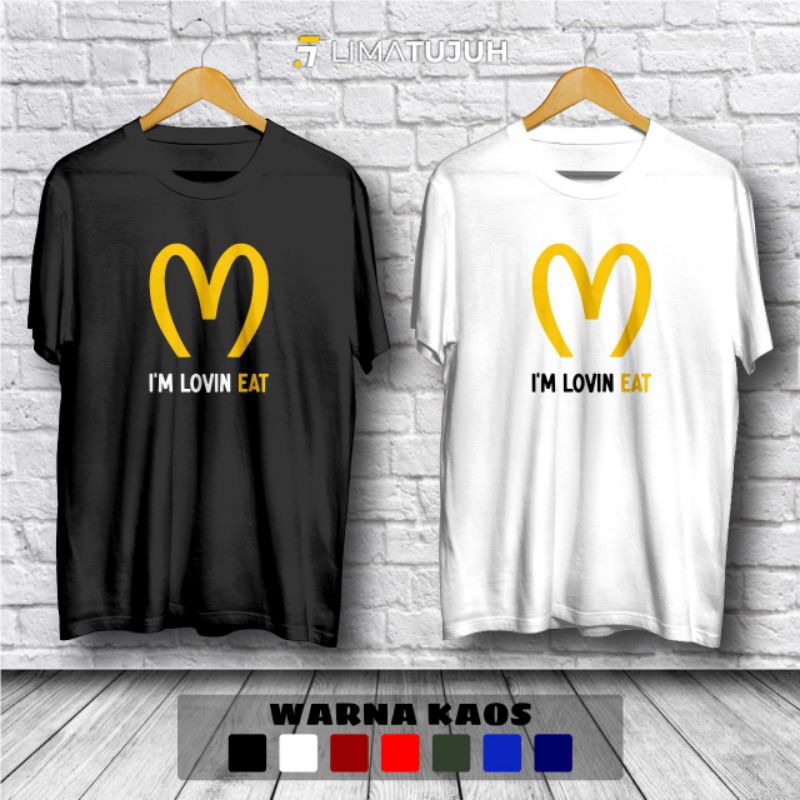 Kaos Nex Carlos I'M Lovin Eat Baju Distro