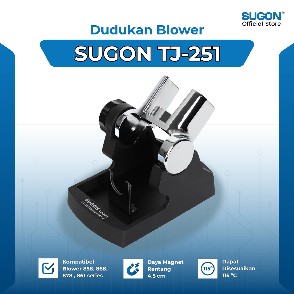 Sugon TJ-251 Dudukan Blower Solder Station Digital Hot Air Gun - Dudukan Sugon TJ251 For Blower Sugo