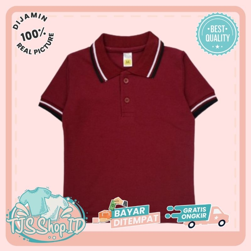 Kaos Kerah Anak Laki Laki Polo Shirt Anak Usia 2-10 Tahun