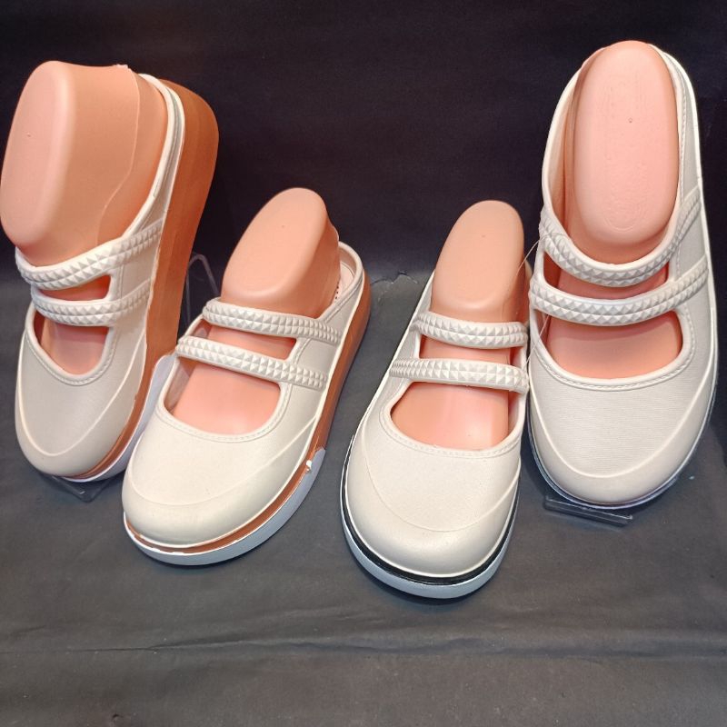 sandal wanita karet tutup depan