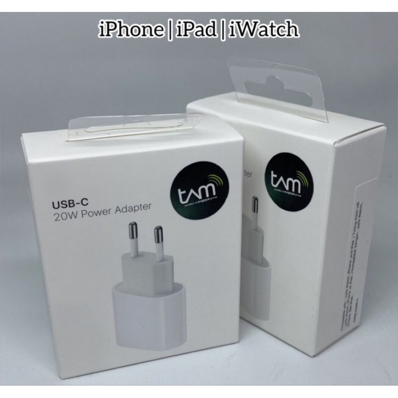 POWER ADAPTOR iPhone 20W USB-C ORIGINAL RESMI TAM