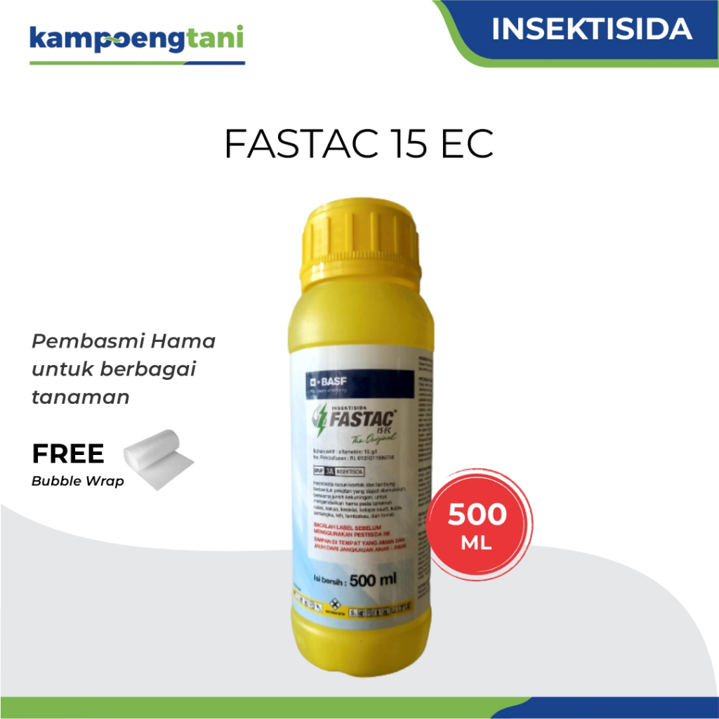 Kampoeng Tani - Fastac 500ml Insektisida Obat Pembasmi Hama Tanaman & Obat Kutu Kambing FASTAC 15 EC
