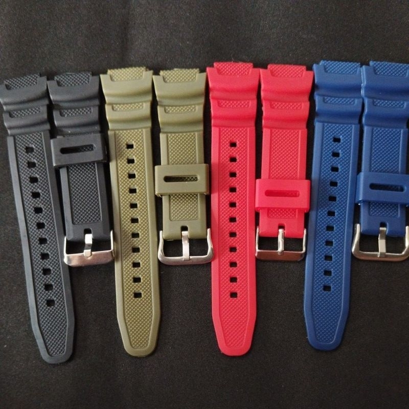 Strap Tali Jam Tangan Casio AE-1000 AE1000W AE-1200WH AE-1300WH  AE1300 AE1200 AE 1000W Free Spring 