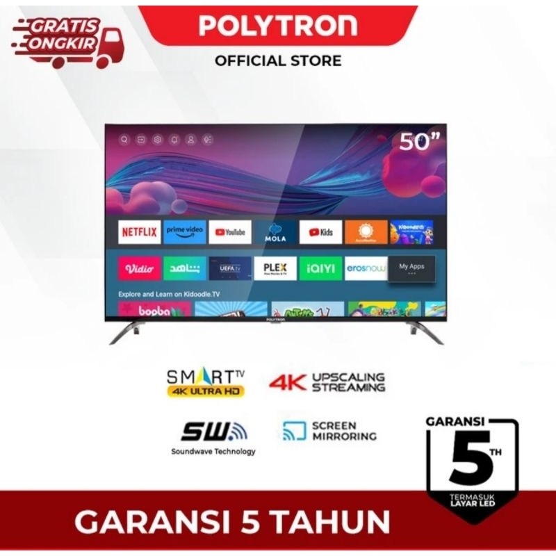 POLYTRON PLD 50UV8959 LED TV 50 inch Smart Digital 4K UHD TV