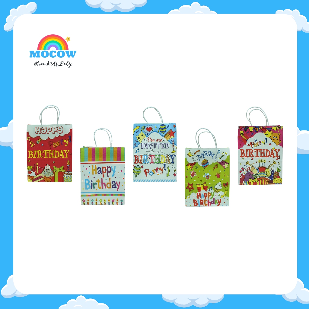 

PAPERBAG HBD WARNA / paperbag hbd motif lucu
