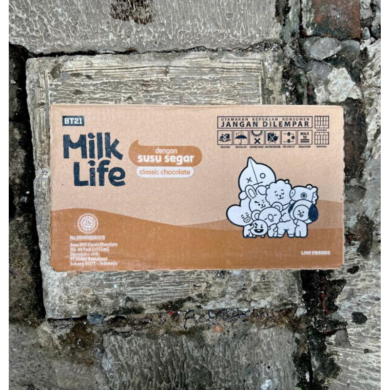 

Milk Life Susu UHT CLASSIC CHOCOLATE 1 Dus 115ml 115 Milklife Coklat