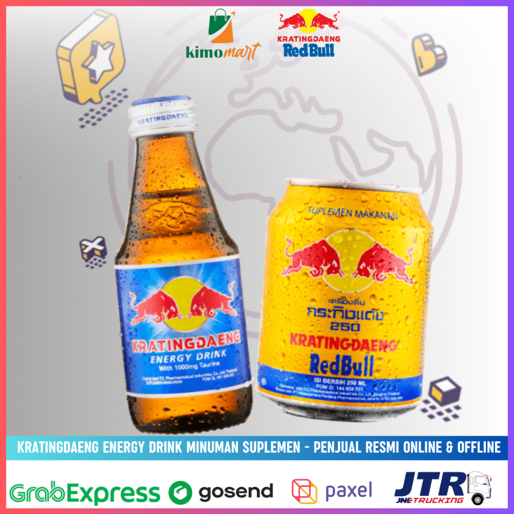 Kratingdaeng Red Bull Botol dan Kaleng - 1 KARTON