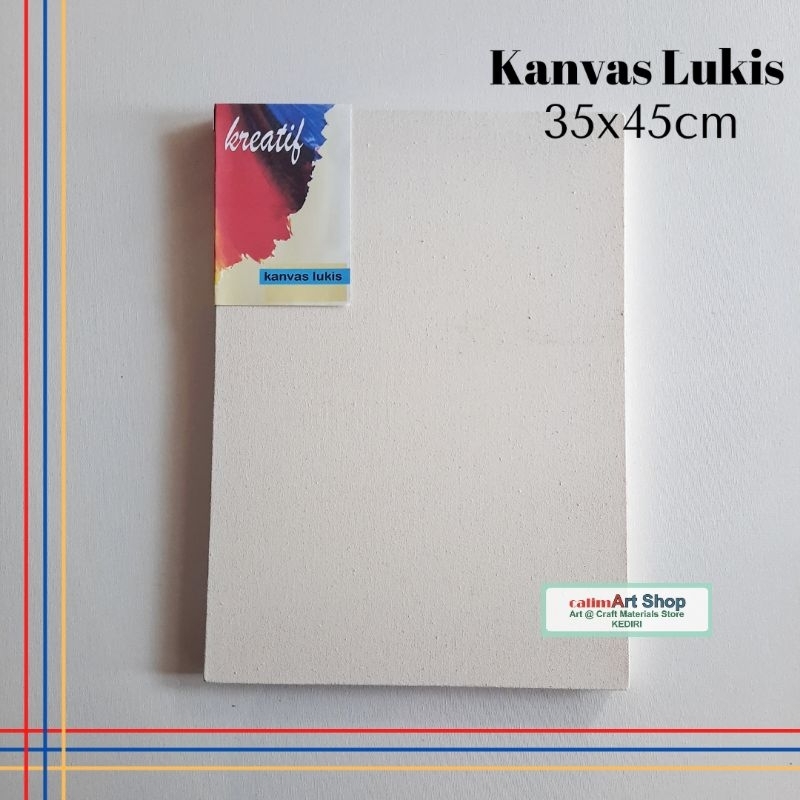 

Kanvas Lukis + Spanram 35x45cm CASART M001 / Kanvas Bingkai / Kanvas Spanram