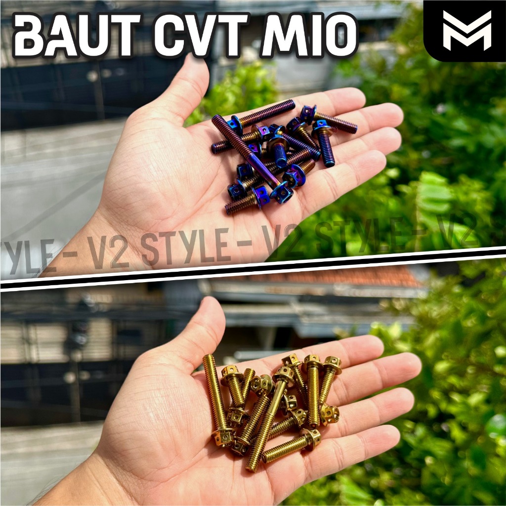 BAUT CVT MIO FINO NOUVO THAILAND GOLD BIRU TWOTONE BAUT HENG STAINLESS BAK MESIN CVT HENG NONFLOWER 