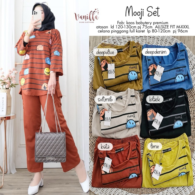 MOOJI SET BAHAN BABYTERRY PREMIUM