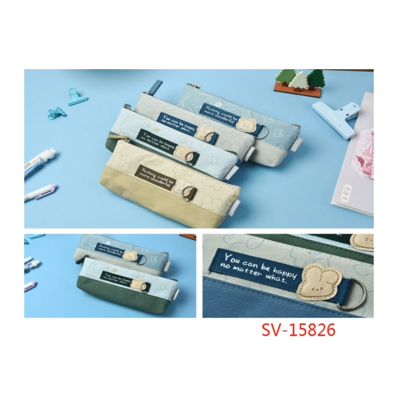 

PENCIL CASE BHN KANVAS SLETING +PIN SV - 15826 / 15864