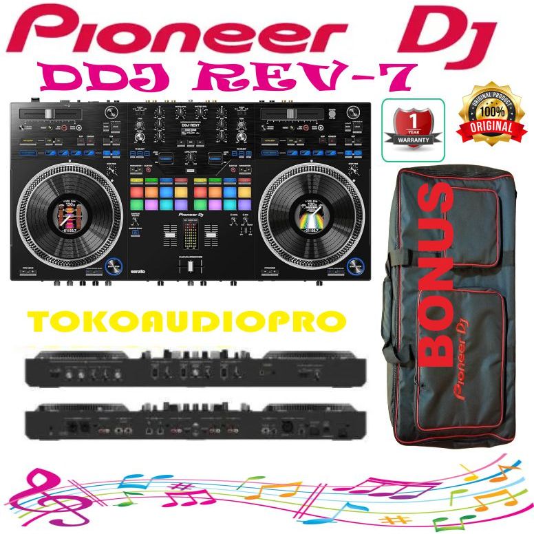 Pioneer DJ DDJ-REV7 2-channel professional DJ controller for Serato DJ