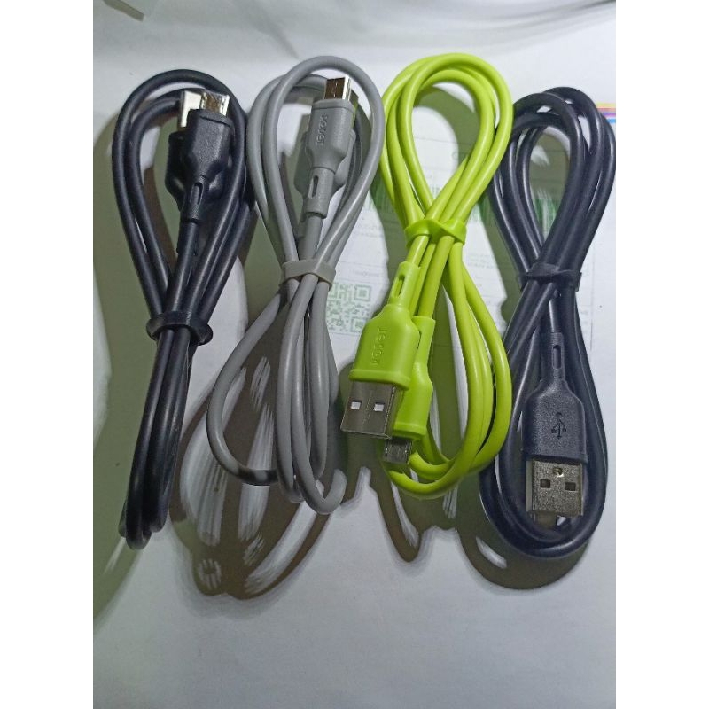 kabel cas 1miter robot  warna warni original 100℅