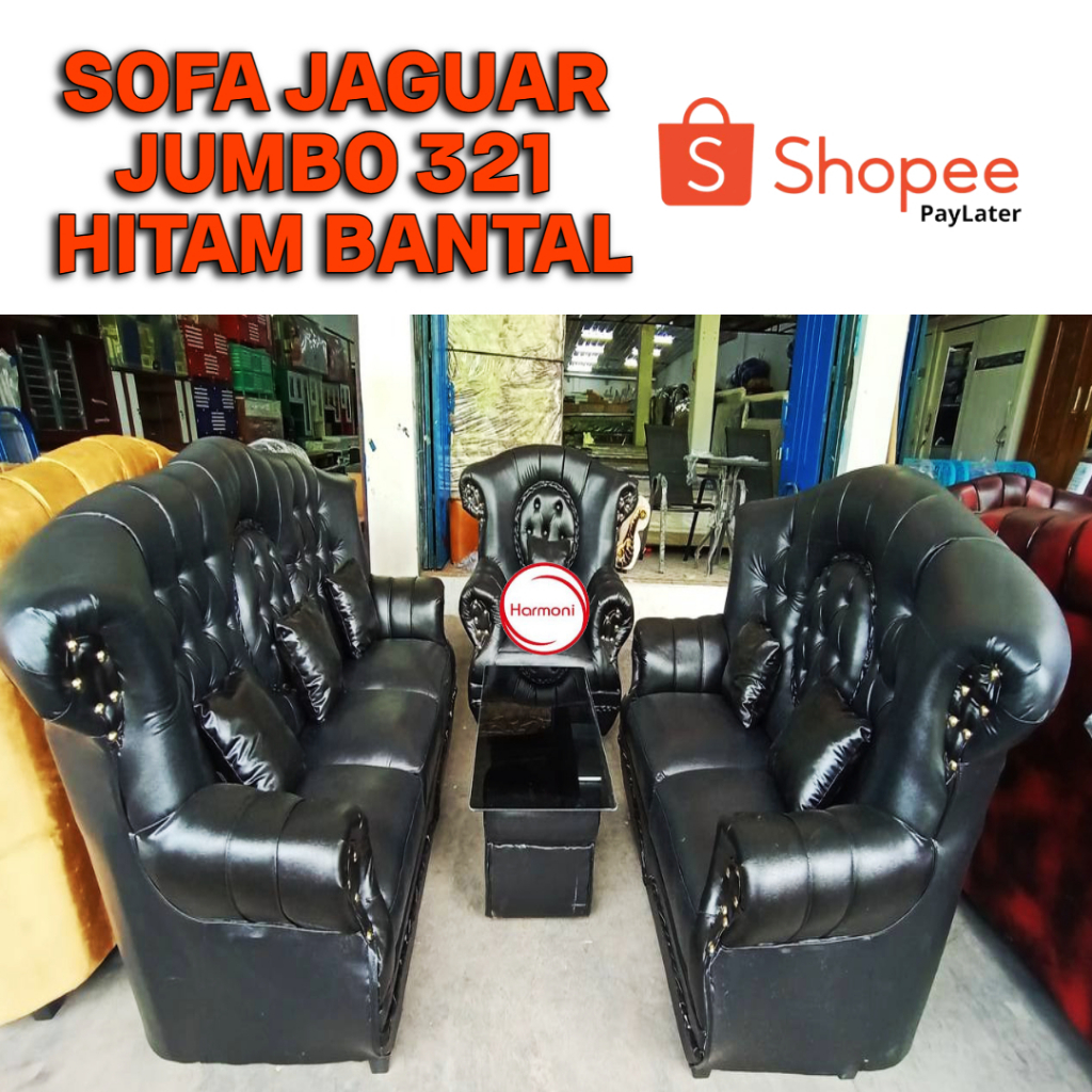 Sofa Jaguar Kursi Jaguar Wos 321+Meja+Bantal