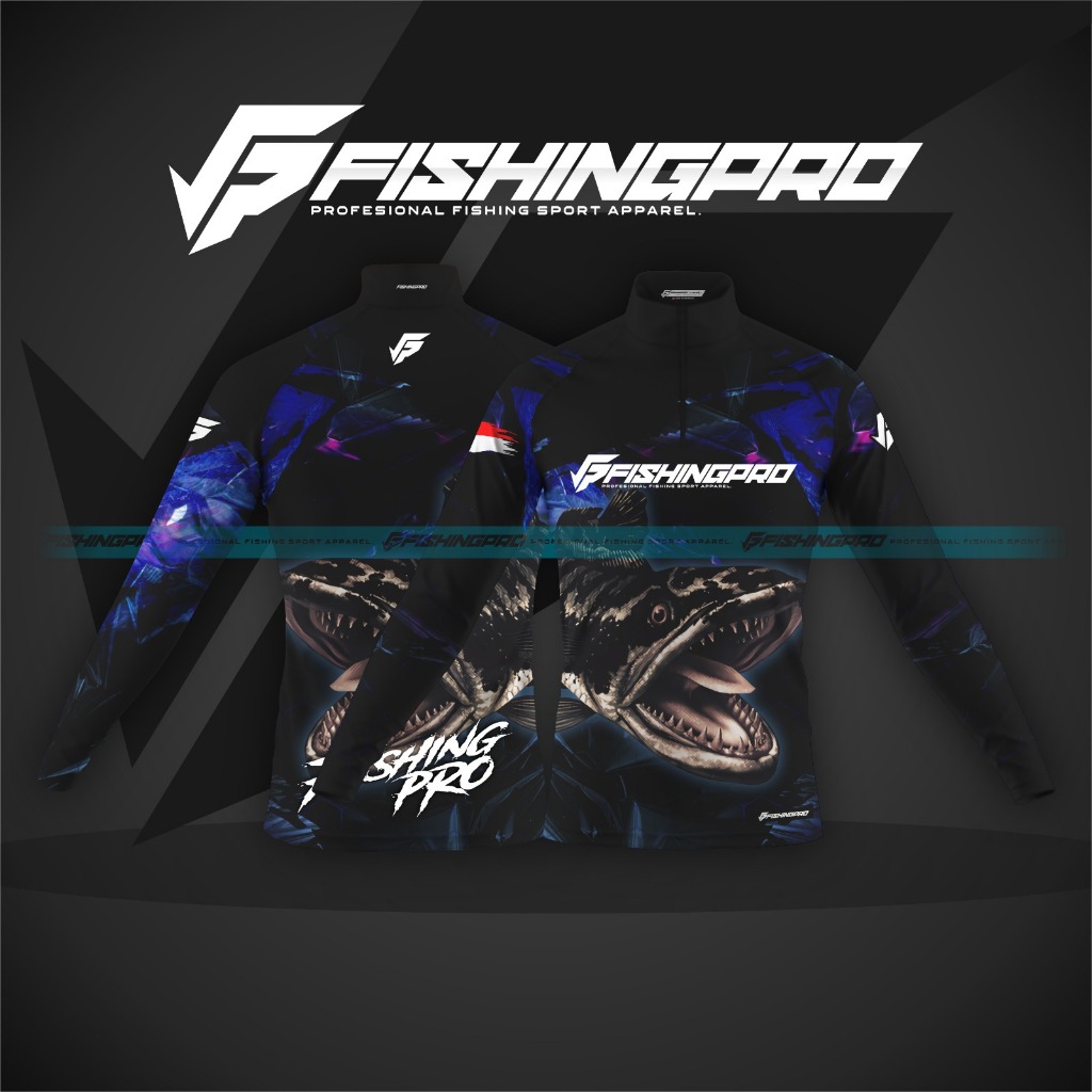 Jersey baju Mancing TOMAN/SNEAKHEAD/GABUS FishingPro Part 107 | Bahan anti UV