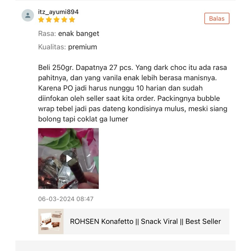 

wiw ROHSEN Konafetto Snack Viral Best Seller