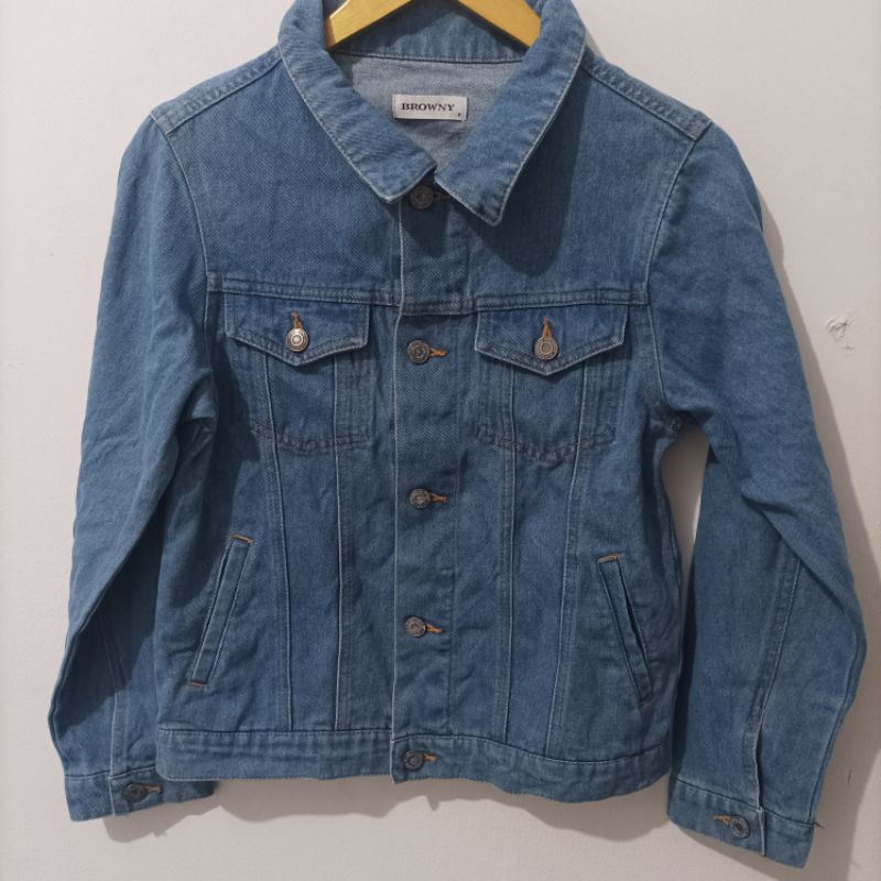 Jaket Jeans Wanita Browny - Blue Jeans - Denim Wanita