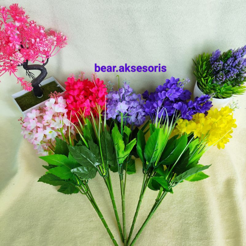 bunga hias plastik untuk buket