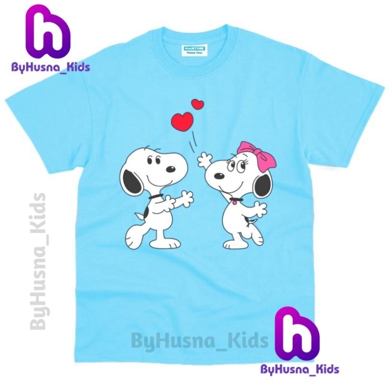 BAJU ANAK KAOS ANAK SNOOPY ATASAN ANAK PEREMPUAN ANAK CEWEK UNISEX PAKAIAN ANAK BAHAN PREMIUM