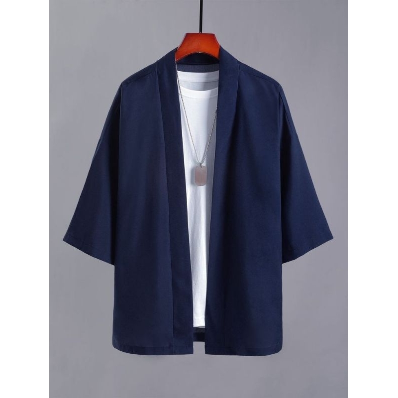 BEST SELLER JAS KIMONO PRIA DAN WANITA NAVY OUTER KIMONO PRIA NAVY