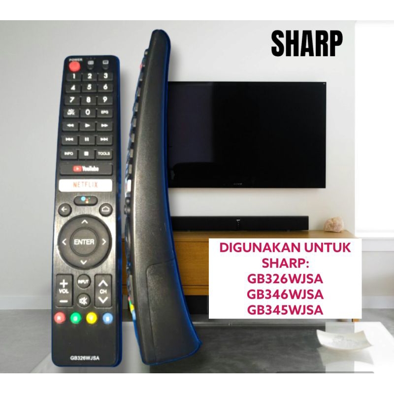 Remote Smart TV Sharp Android YouTube