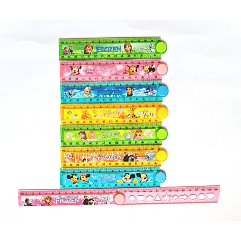 

Penggaris Lipat / Garisan Fancy Karakter Lucu Anak Cewe Cowo 30 cm