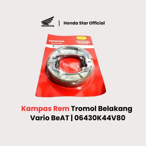 New PCX / ADV / Beat Pop / Vario 160 / Scoopy Esp - Honda Ori Set Kampas Rem Belakang / Shoe Set Bra