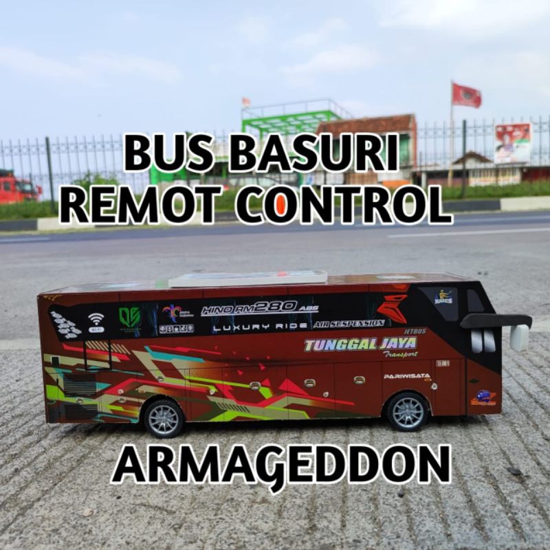 Miniatur Bus Basuri Remot Control