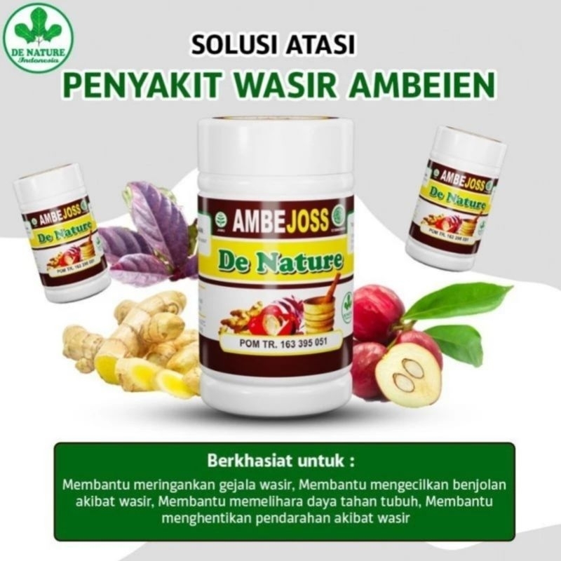 AMBEJOSS DE NATURE ORIGINAL DE NATURE DI APOTIK KAPSUL WASIR SUSAH BAB AMBEIEN STADIUM 4 SEMBELIT