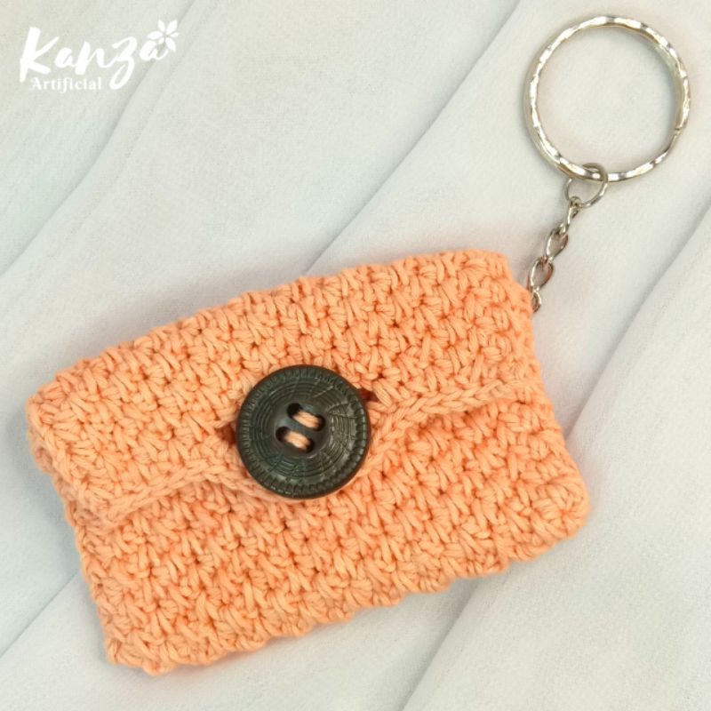 Gantungan kunci - rajut/ souvenir rajut/ miniatur dompet