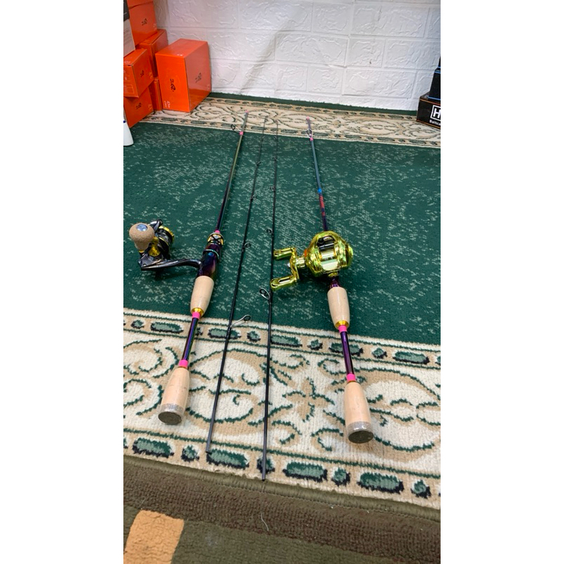 Joran UL solid carbon set reel  bc cliker  dan spining