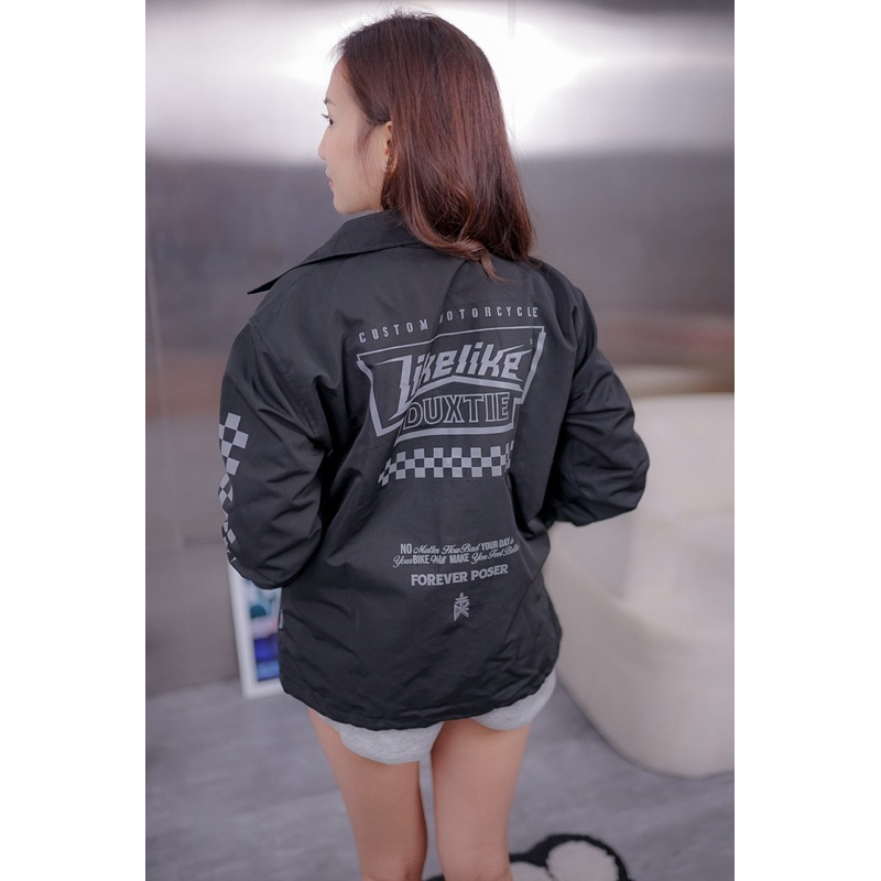 JAKET ANTIAIR // COACH JACKET // LIKELIKE // WIN LK CUSTOM BLK