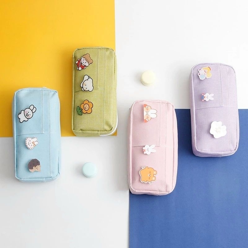 

Tempat Pensil / Pensil Case / Tepak Korea polos Free Pin