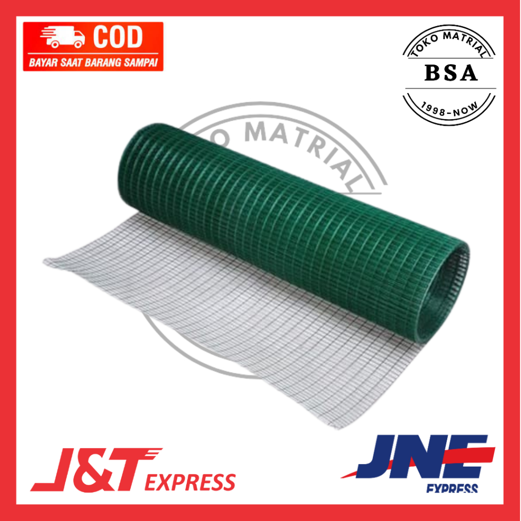 RAM KAWAT LOKET HIJAU 1/4" ANTI KARAT KOTAK 0.5CM