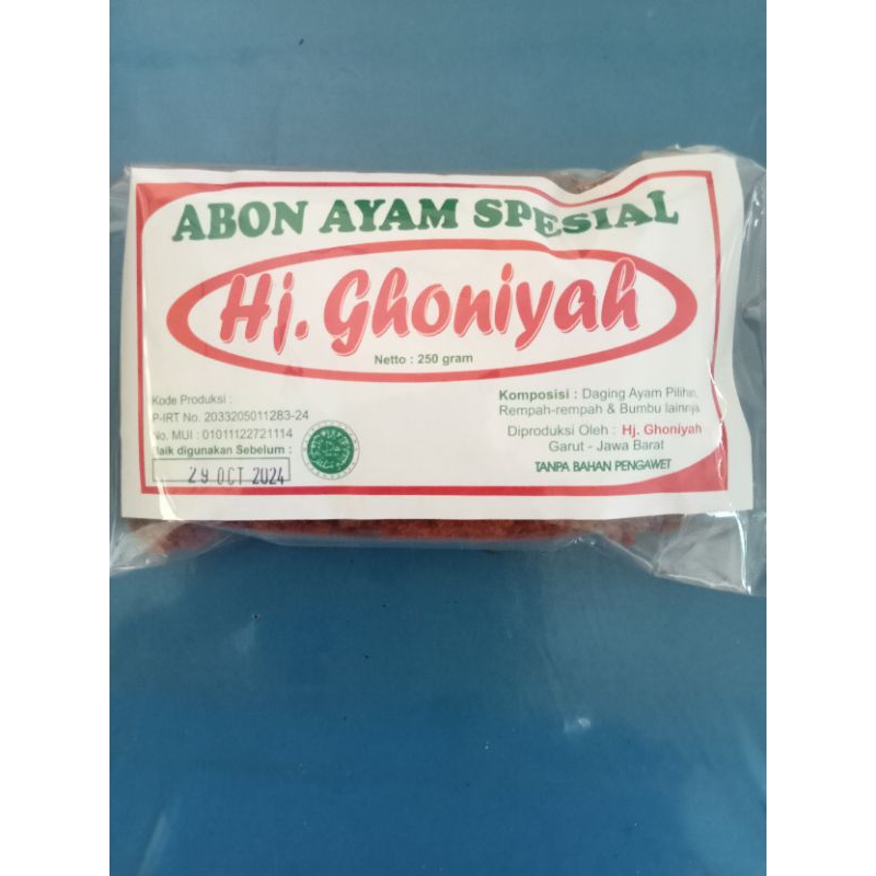 

ABON AYAM SPESIAL HJ.Ghoniyah ASLI GARUT