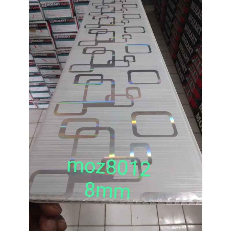 Plafon PVC beragam motif panjang 4m &amp; 6m L20cm
