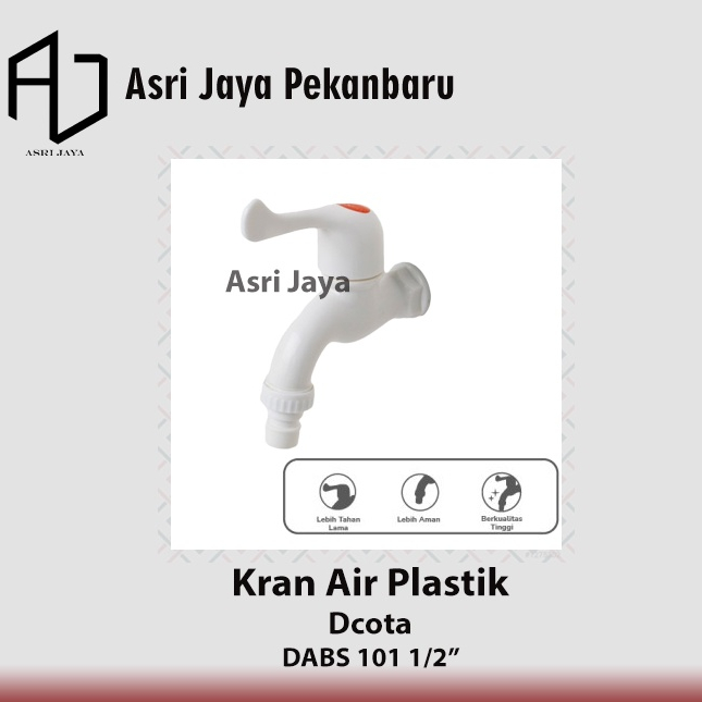 Keran Air PVC Kran Plastik 1/2" DABS 101 Dcota By Onda