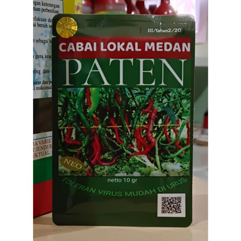 

Benih Cabe Merah Keriting Paten Kemasan 10gr ( -+ 1.800butir)