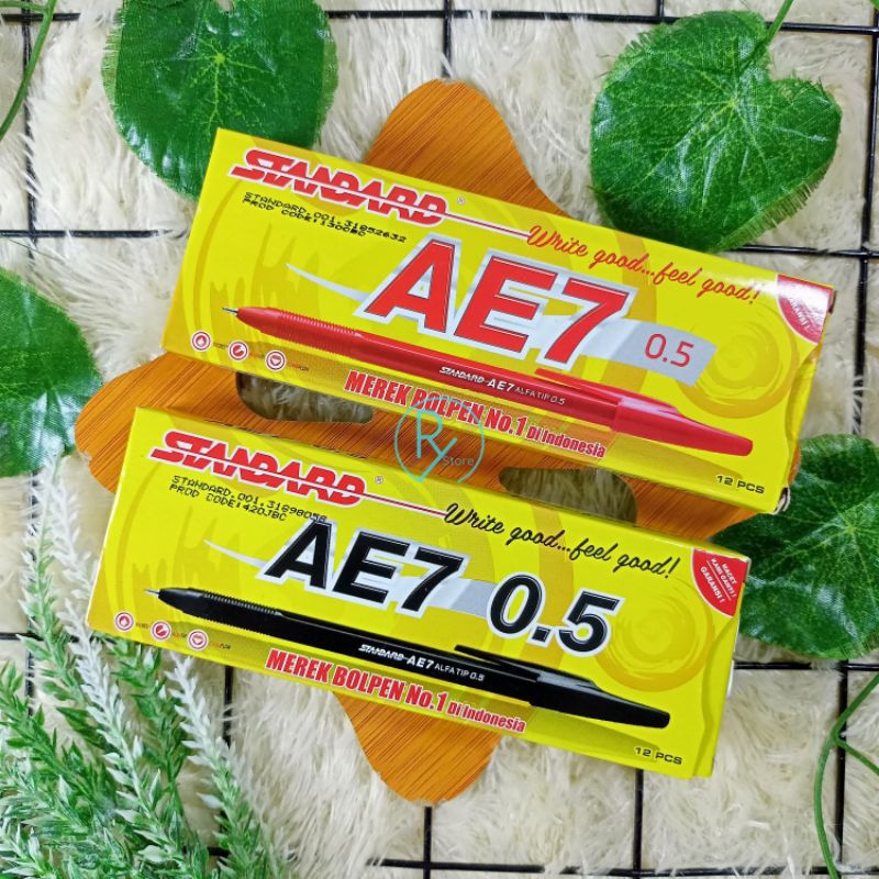 

PULPEN STANDARD AE7 PACK (1 LUSIN = 12 PCS)