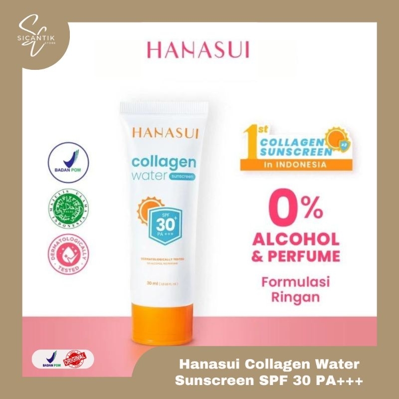 HANASUI SUNSCREEN SPF30 PA+++ COLLAGEN WATER | SUNSCREEN HANASUI SPF 30 | HANASUI SUNSCREEN COLLAGEN