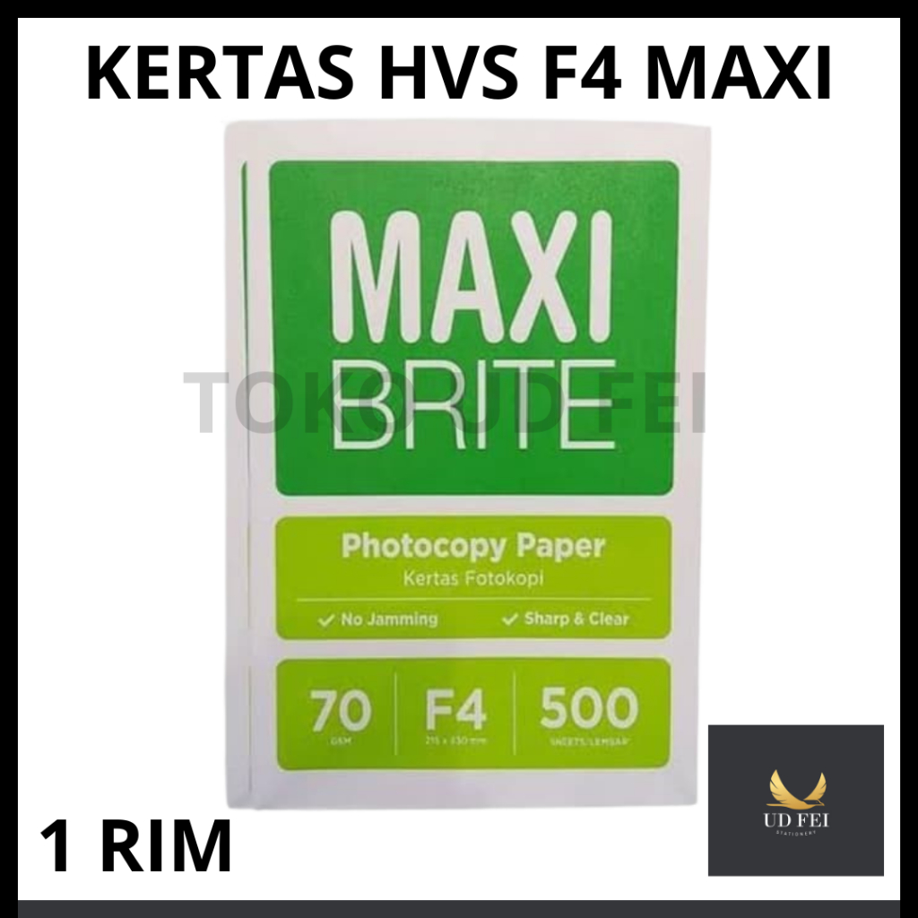 

(1 RIM) Kertas print/ Kertas HVS Maxi/ Kertas HVS F4/ Kertas HVS MAXI BRITE/ HVS ukuran Folio