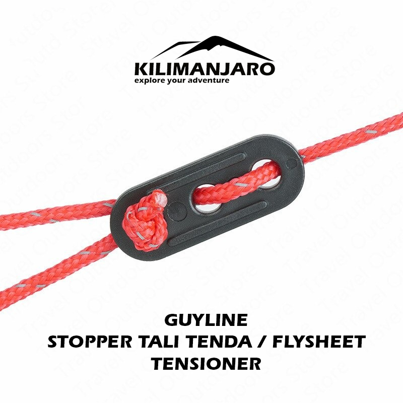 Stopper Guyline Tali Tenda dan Flysheet - Tensioner - Pengatur Tali Tenda