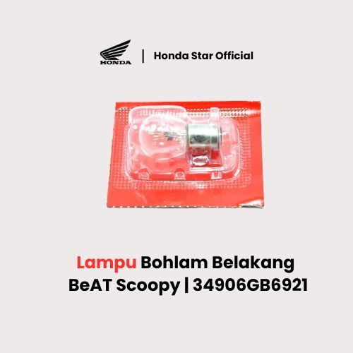 BeAT Scoopy Supra Genio Verza - Honda ORI Bola Lampu Bohlam Belakang