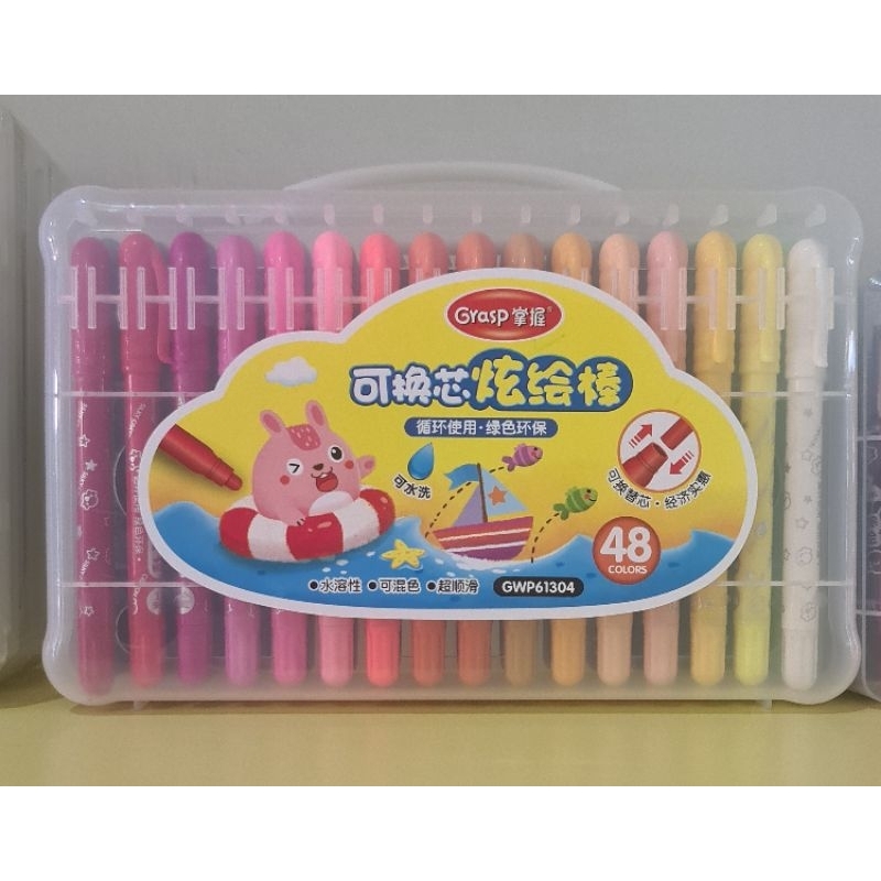 

Silky Crayon Grasp Mata Kecil Isi 48 Warna