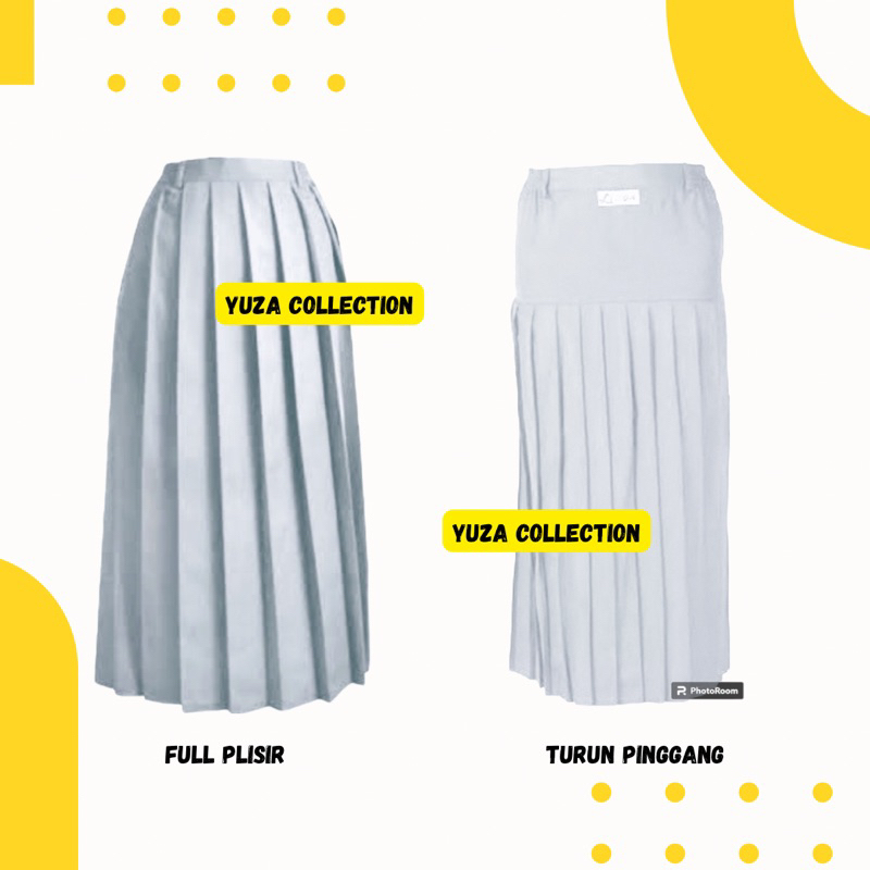 ￼SERAGAM ROK SEKOLAH ROK PANJANG PUTIH SD ,SMP , SMA , ROK PANJANG LIPIT TURUN PINGGANG PUTIH  DAN F