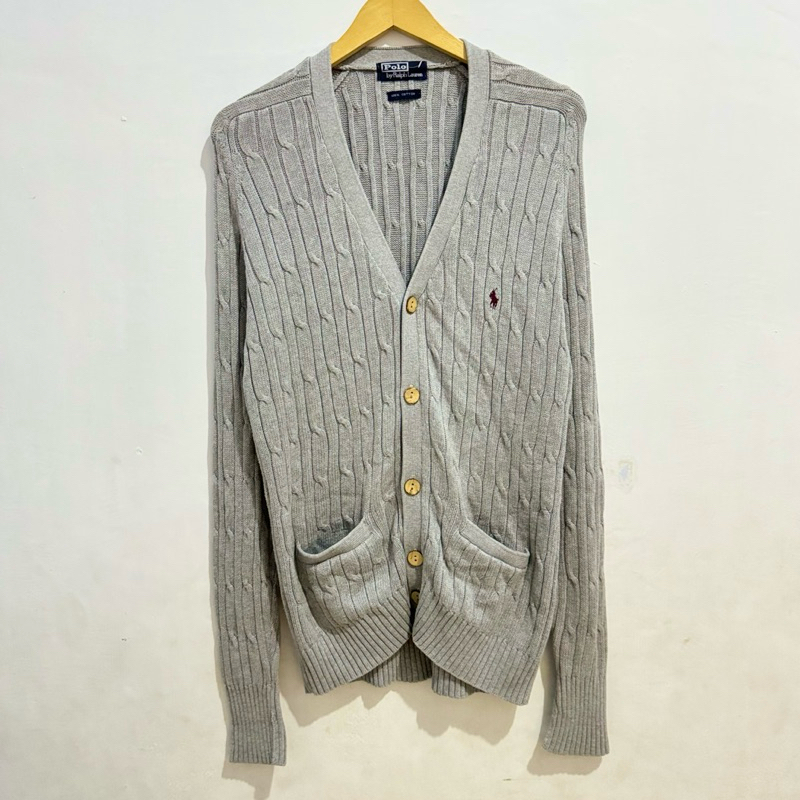 Polo Ralph Lauren Cardigan Cable Abu Preloved