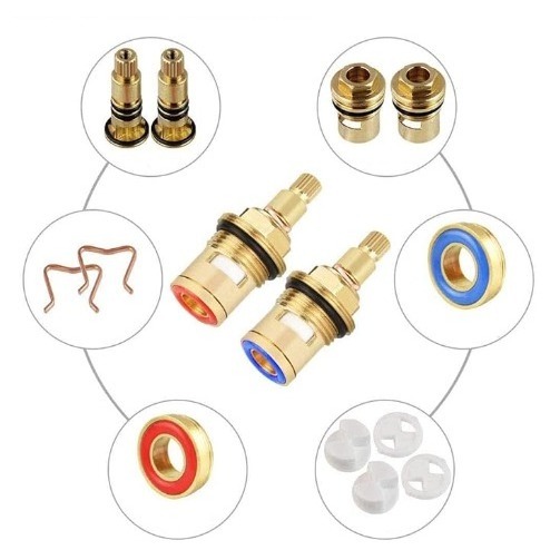 Jantung Keran KUNINGAN/ Spearpart Jantung Kran air PVC / Valve kran / handle kran AIr TEMBOK